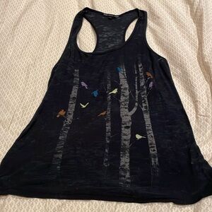 Black s truly madly deeply summer top with birds